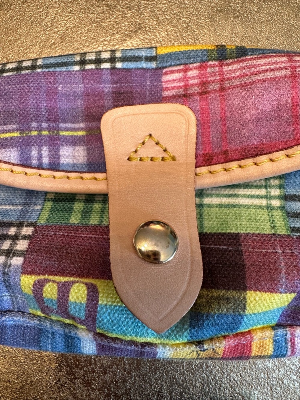 Dooney & Bourke Vintage Y2K Picnic ants madras plaid wristlet new - Picture 2 of 8